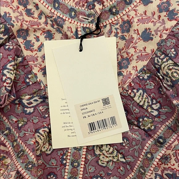NWT Sézane x Sea New York Gala in Emilia print 36 - Picture 8 of 15